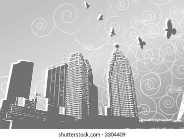 vectorial city art design