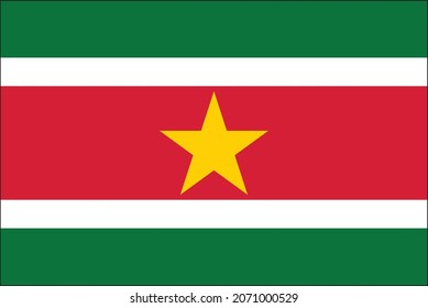 vectorial and clean background suriname flag