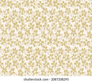 Ilustración vectorial de un hermoso ramo floral. acuarela, fondo textured yellow floral Ditsy. Estilo de libertad. tela, cubiertas, manufactura, papel pintado, papel impreso, envoltura de regalo.