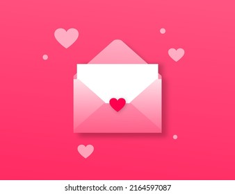 vectorial design of envelope with love letter