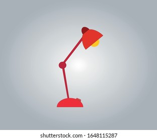Vectorial desk lamp for computer