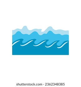 Vectorial Elegance. Water Drops and Wave Illustration.