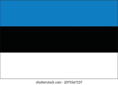 vectorial estonia flag with clean background