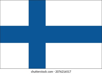 vectorial finland flag with clean background