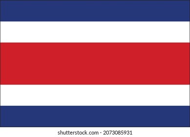 vectorial flag of costarica with clean background