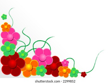Vectorial flower pattern - Ornamental pattern
