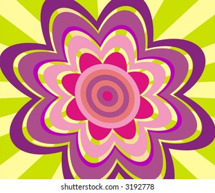 vectorial flower pop