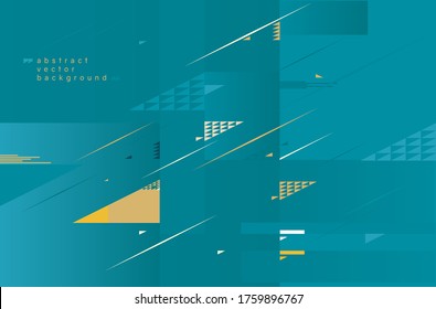 vectorial green triangle geometric abstract dynamic background