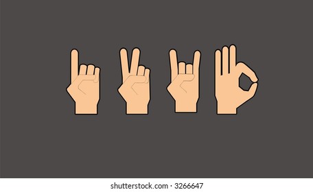 vectorial hand