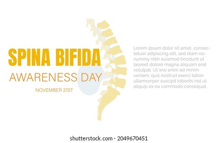 Vectorial Illustration About Spina Bifida Sensitization
International Spina Bifida Day,with Spine Diagram