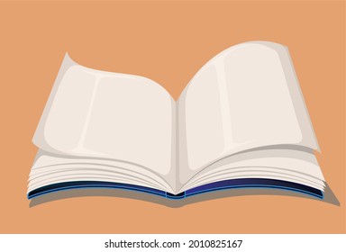 Vectorial illustration of a blue color book