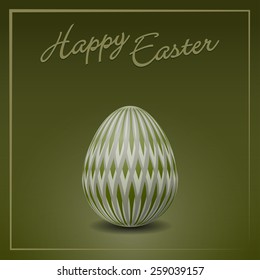 Vectorial illustration of  colorful easter egg card