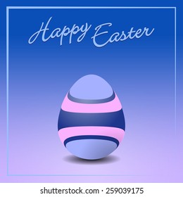 Vectorial illustration of  colorful easter egg card