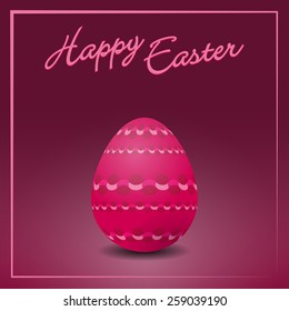 Vectorial illustration of  colorful easter egg card