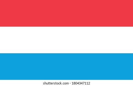 Vectorial illustration of the flag of Luxembourg. Concept of the homeland
