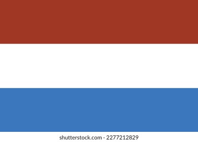 Vectorial illustration of the flag of Luxembourg Vector