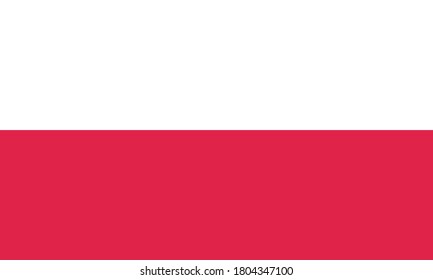 Vectorial illustration of the Polish flag. Concept of the homeland