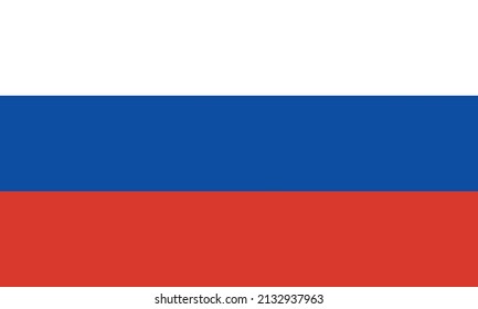 Vectorial illustration of the Russian flag. Concept of the homeland