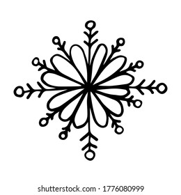 
Vectorial illustration of snowflakes in doodle style hand set. Snowflake collection for christmas winter design. Eps 8.