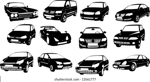 Vectorial image of cars.