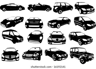 Vectorial image of cars.