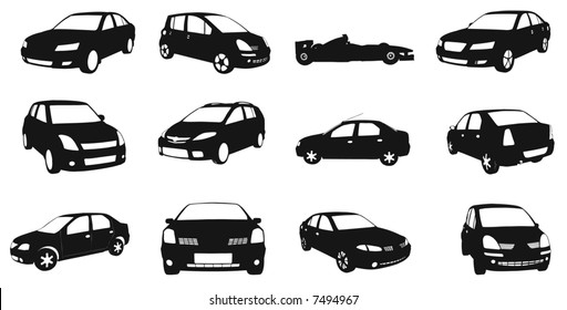 Vectorial image of cars.