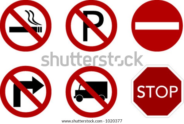 Vectorial Interdiction Icon Stock Vector (Royalty Free) 1020377 ...