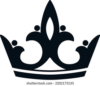 Vectorial king crown drawing for use in various designs. Suitable for family crests, logos, tattoo art, various animations, print files. You can resize it as you wish.
