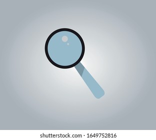 Vectorial magnifying glass in color