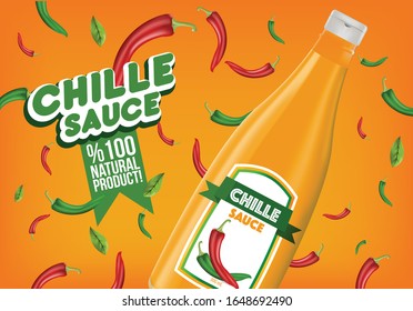 Vectorial, Mexican pepper and sauce bottle