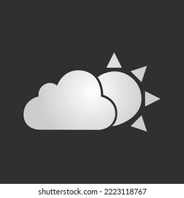 Vectorial Partly Cloudy Weather Icon