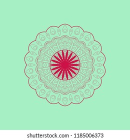 vectorial pattern round for design of cards and textures