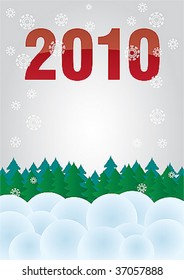 Vectorial postcard to a new year