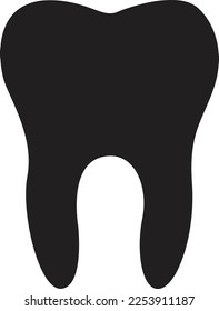 Vectorial prepared and cleaned Teeth drawing