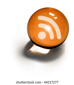 vectorial RSS symbol on a crystal sphere