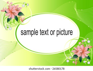 vectorial scope for a photo and text