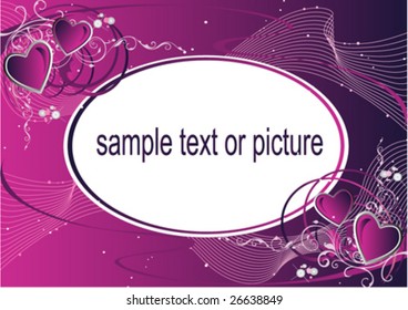 vectorial scope for a photo and text