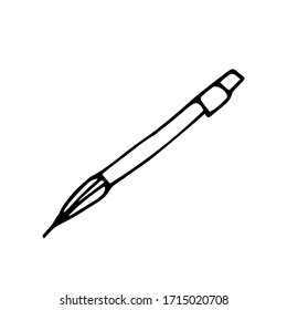 vectorial stylized pencil on a white background