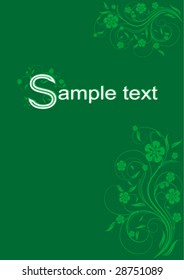 vectorial texture green fon/oboi with colors