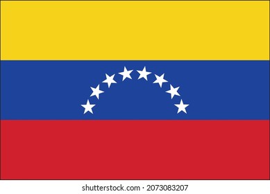 vectorial venezuela flag with clean background
