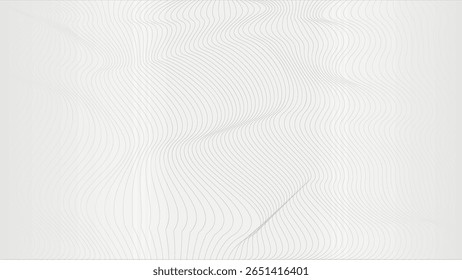 Vectorial Waves lines organic irregular gray color 