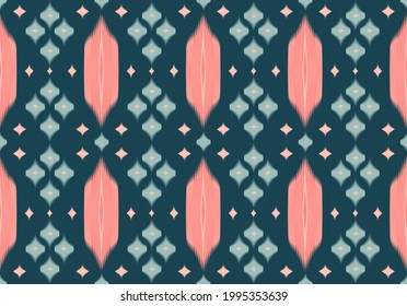 Vector,illustator,Geometric ethnic ikat seamless pattern,Patterns design for fabric,wallpaper,background,wall,tile,carpet,wrapping,clothing,batik,Abstract ethnic geometric pattern