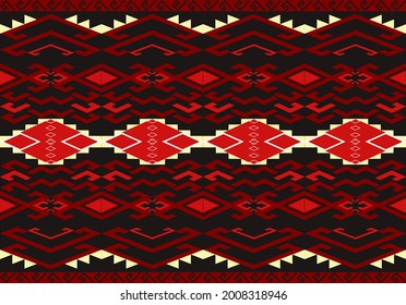 Vector,illustator,Geometric ethnic ikat seamless pattern,Patterns design for fabric,wallpaper,background,wall,tile,carpet,wrapping,clothing,batik,Abstract ethnic geometric pattern