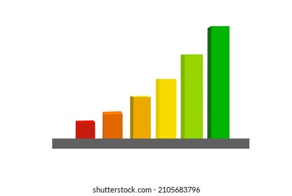 vector.illustration of a company's revenue graph