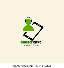 vector,illustration,logo,customer service with eps 10