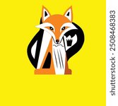 Vectorize Dog as a frame for house decoration.