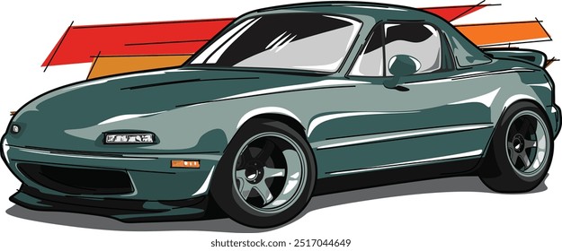 vectorize of Japanese legendary sportcar 