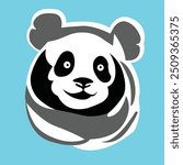 Vectorize Panda as a frame for decorate