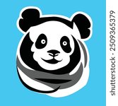 Vectorize Panda as a frame for decorate