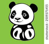 Vectorize Panda as a frame for decorate